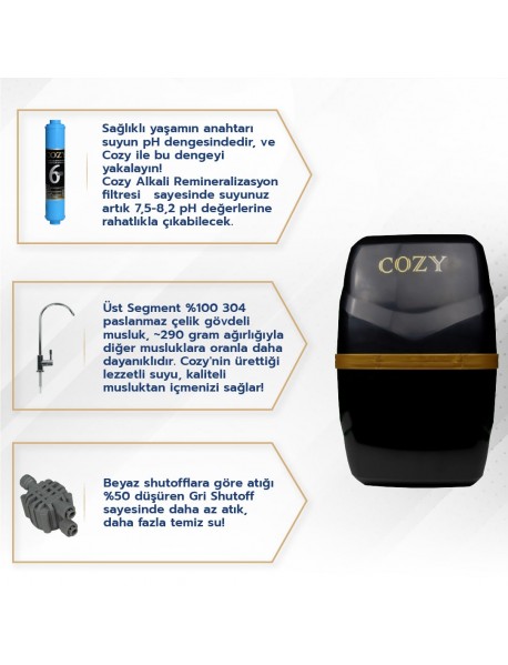 Cozy Su Arıtma Cihazı 8 Litrelik Cozy Su Arıtma Cihazı 8 Litrelik